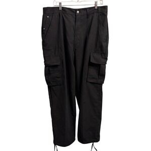 Regal Wear Cargo Pants Mens 40 Black Streetwear Tactical Utility Straight Leg